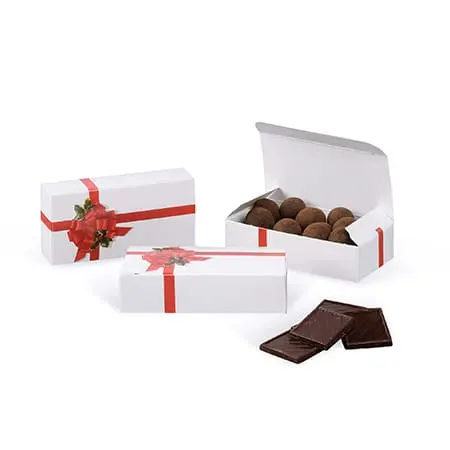 0.25 Lb Holiday Ribbon & Holly Candy Gift Box 1