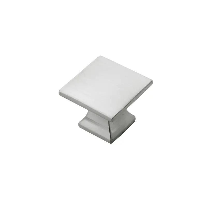 1-1/4-Inch Square Satin Nickel Cabinet Knob – Studio Line 1