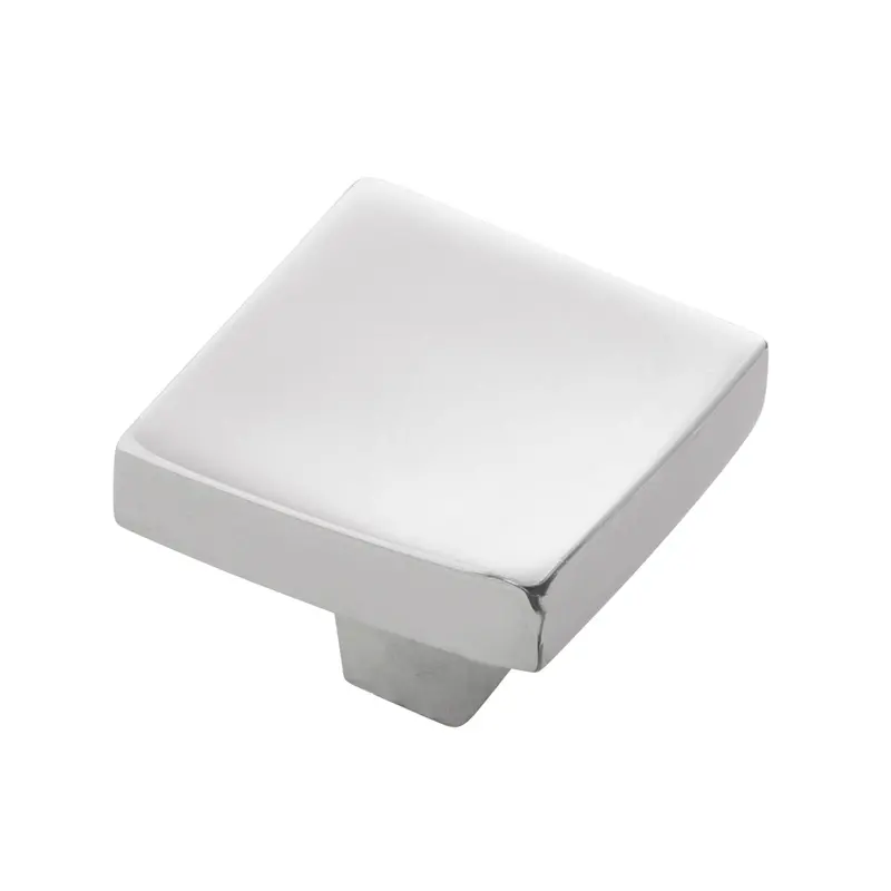 1.25-Inch Square Flex Cabinet Knob – Chrome Finish 1