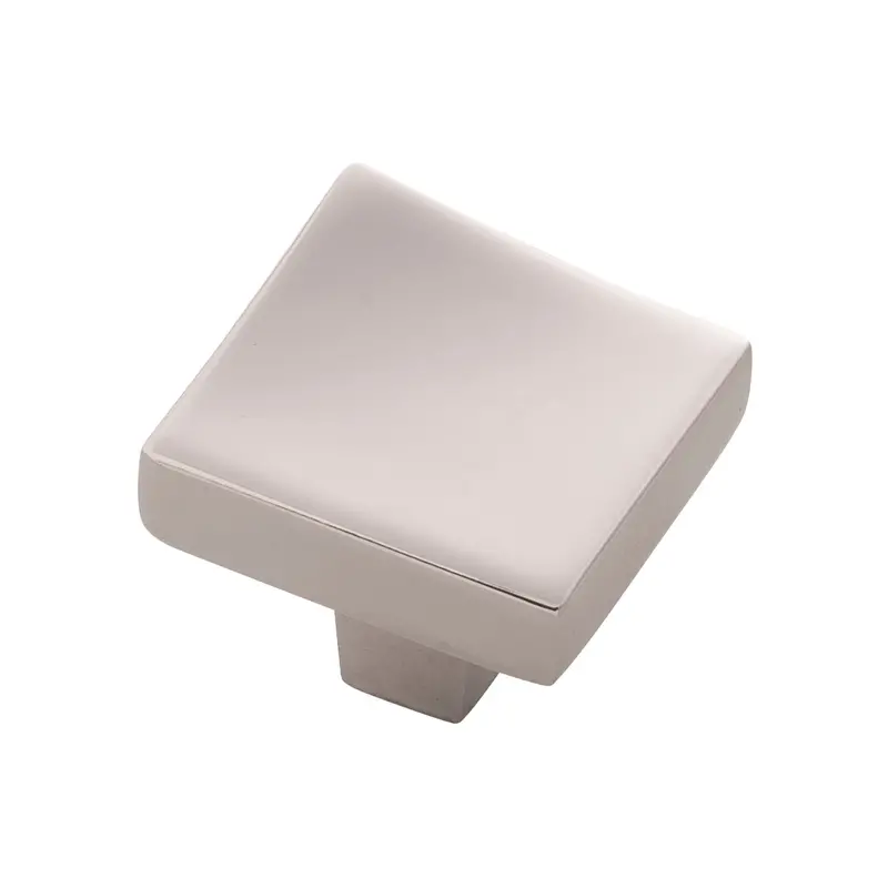 1.25-Inch Square Flex Cabinet Knob – Polished Nickel Finish 1