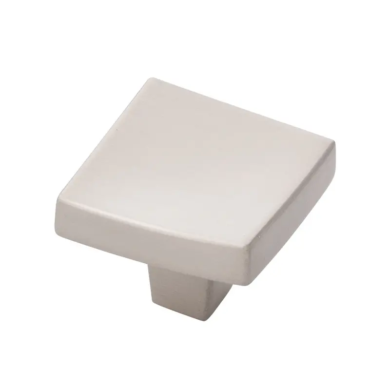 1.25-Inch Square Flex Cabinet Knob – Satin Nickel Finish 1