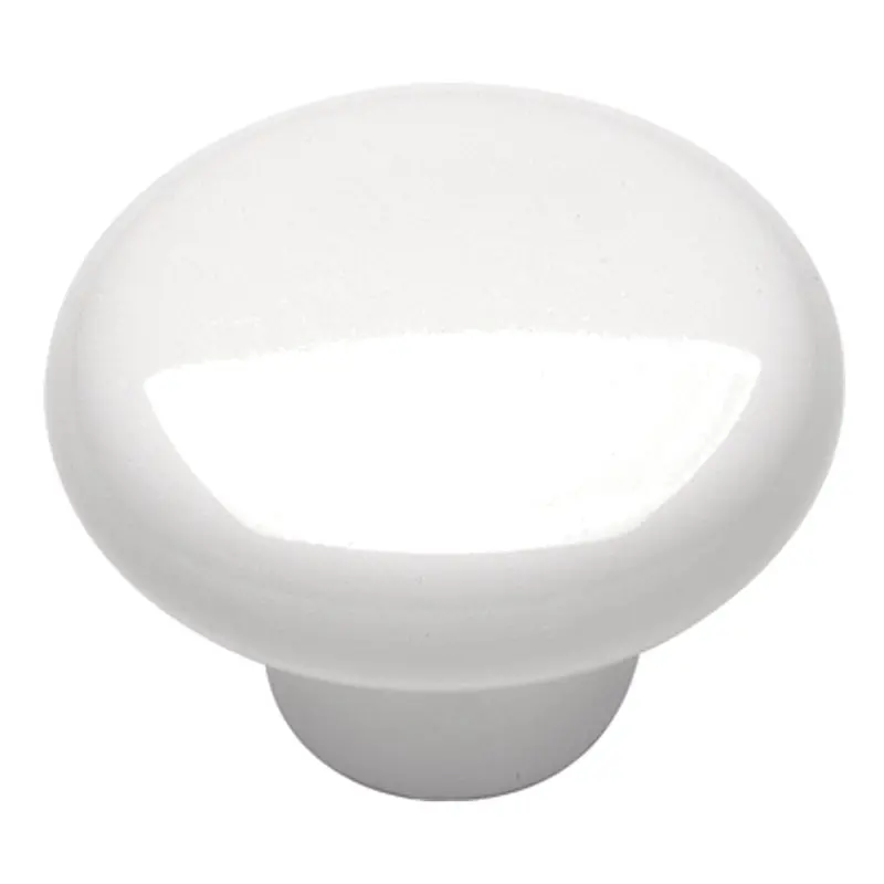 1.25-Inch White Tranquility Cabinet Knob – Clean, Calming Aesthetic 1