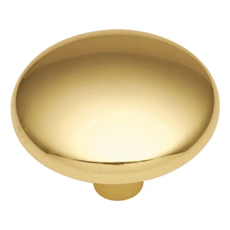 1-3/16" Diameter Metropolis Cabinet Knob In Polished Brass 1
