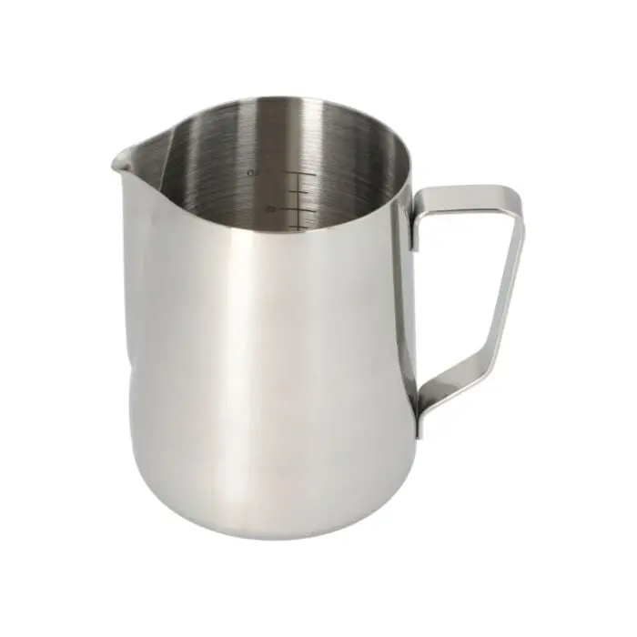 1-Litre Stainless Steel Milk Steaming Pitcher – Ergonomic Handle Design 1