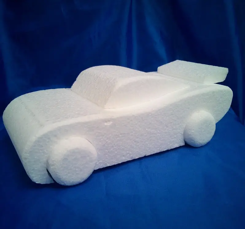 10" Car-Shaped Dummy Cake – Realistic Fondant Decorating Base 1