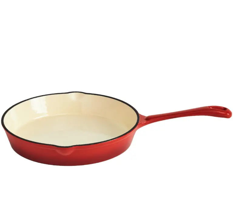 10-Inch Enameled Cast Iron Skillet – Classic Red 1