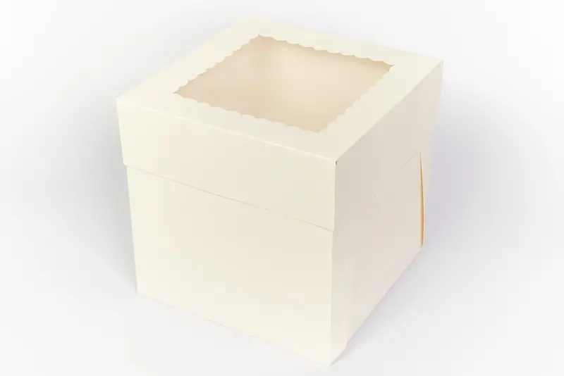 10" × 8" Tall Rectangular Cake Box – High-Sided Display Box 1