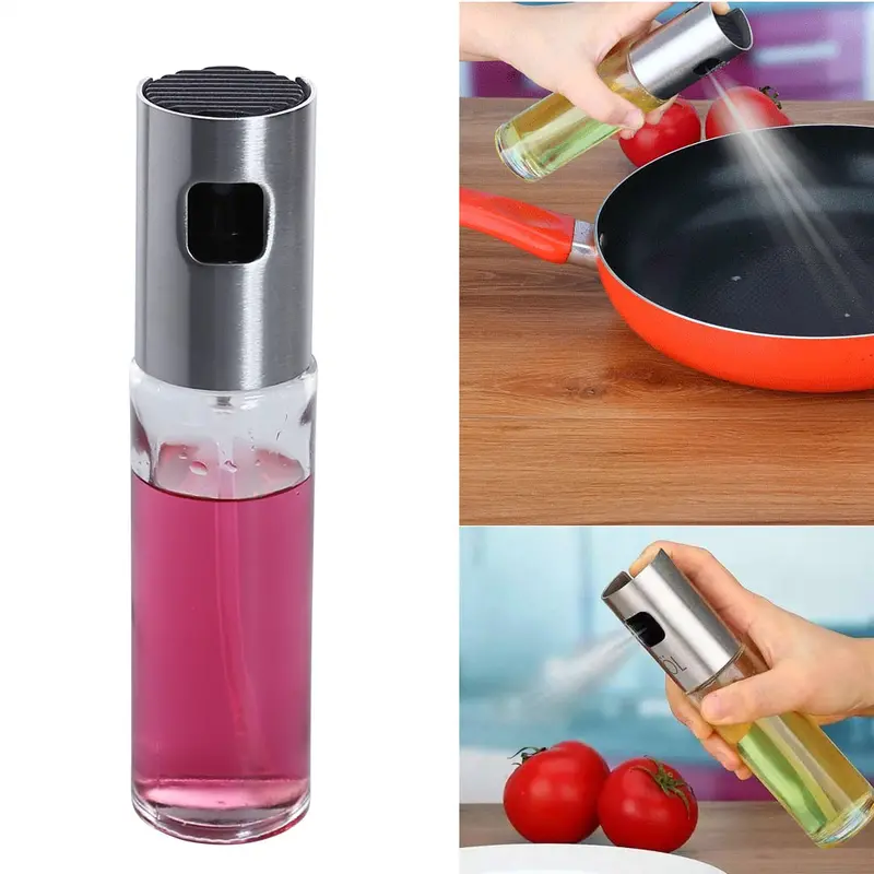 100Ml Stainless Steel Oil Dispenser Bottle – Olive, Vinegar, Or Bbq Seasoning Sprayer 1