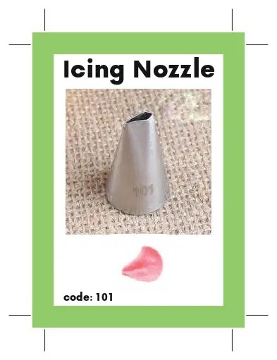 #101 Round Piping Tip For Precise Writing And Filling 1