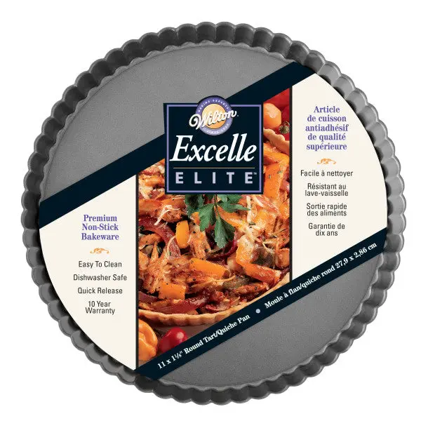 11-Inch Removable-Bottom Tart Pan – Wilton Excelle Elite Non-Stick 1