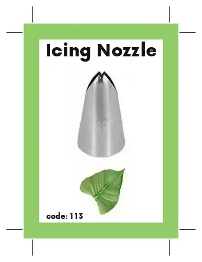 #113 Open Star Piping Nozzle For Swirls And Shells 1