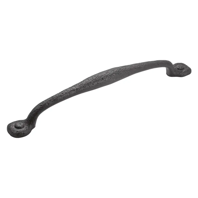 12" Refined Rustic Appliance Pull In Black Iron 1
