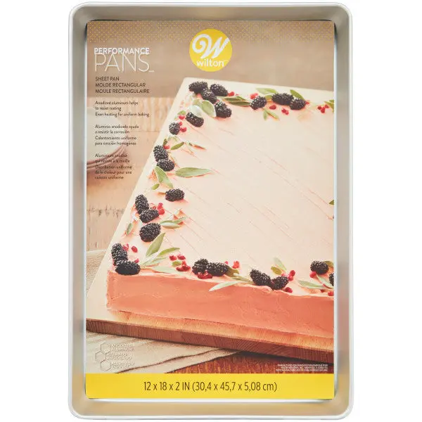 12 X 18-Inch Large Sheet Cake Pan – Wilton Performance Pans Aluminum 1