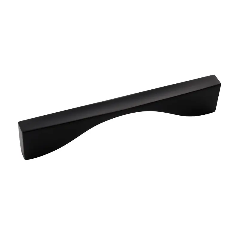128Mm Channel Drawer Pull In Matte Black 1