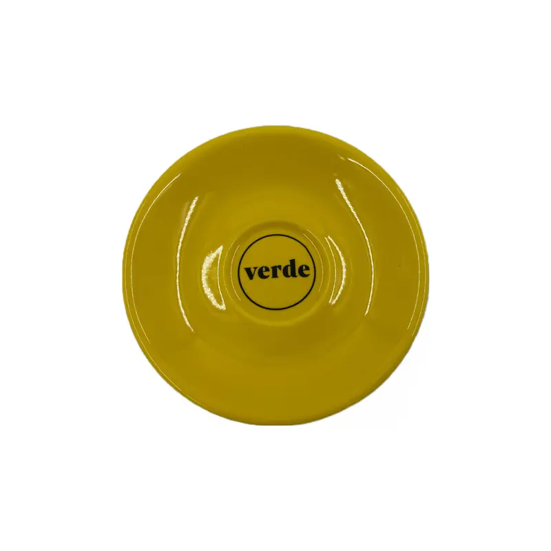 12Cm Yellow Espresso Saucer – Vibrant Ceramic Finish 1