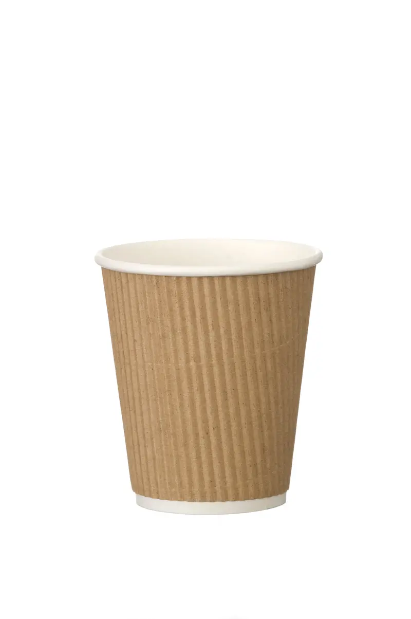 12Oz Squat Kraft Takeaway Cup – Sustainable Brown Paper Material 1