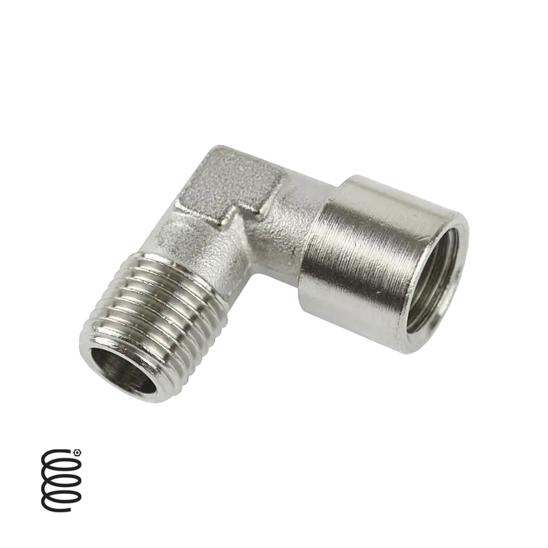 1349716 90-Degree Brass Fitting – 1/8" Female To 1/8" Male Compression Adapter 1