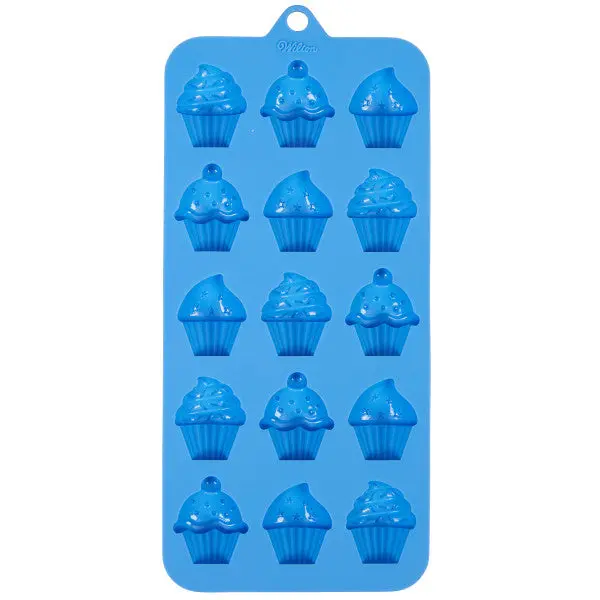 18-Cavity Silicone Cupcake Candy Mold – Wilton 1