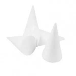 18 Cm × 7 Cm Polystyrene Display Cones For Cupcakes & Treats 1