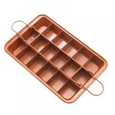2-In-1 Nonstick Brownie Pan With Removable Divider – 18-Portion Pre-Scored Tray For Even Baking 1