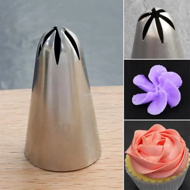 2D Closed Star Piping Tip – Dimensional Buttercream Decorating Nozzle 1