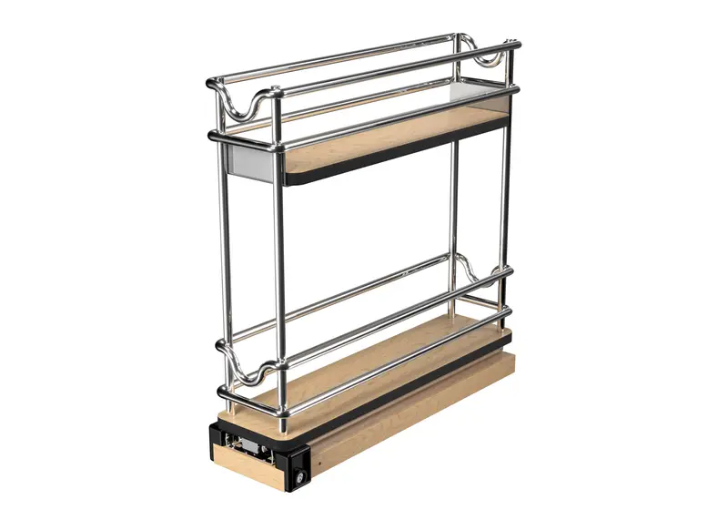 3 Inch Two-Tier Narrow Wire Wall-Mount Pullout 1