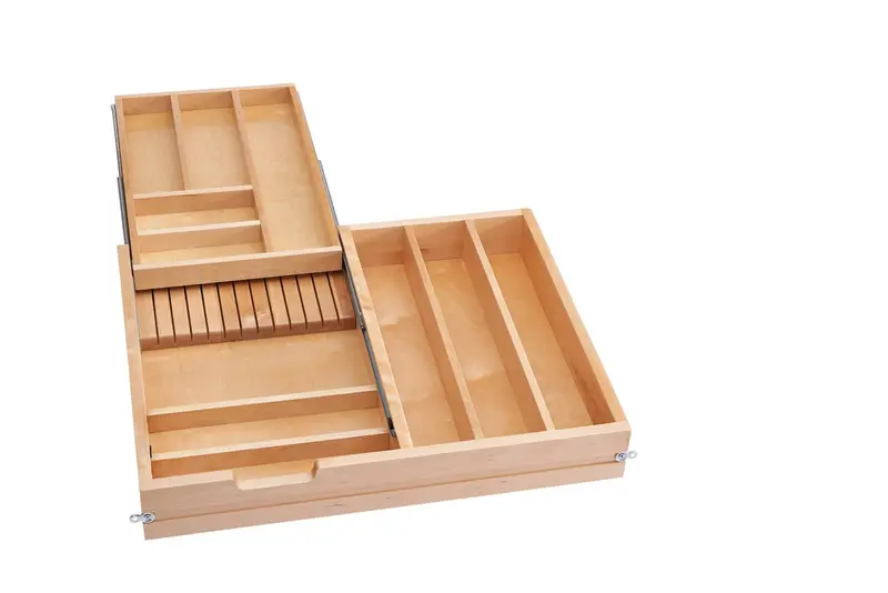 30-Inch Tiered Utensil Drawer With Adjustable Dividers 1