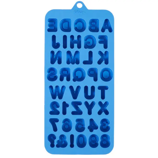 39-Cavity Silicone Letters & Numbers Candy Mold – Wilton 1