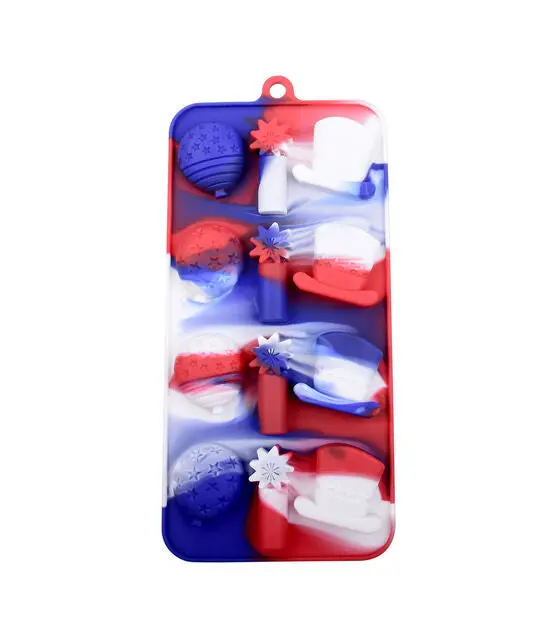 4Th Of July Candy Mold – Patriotic Hat & Balloon Design For Chocolate, Ice & Treats 1