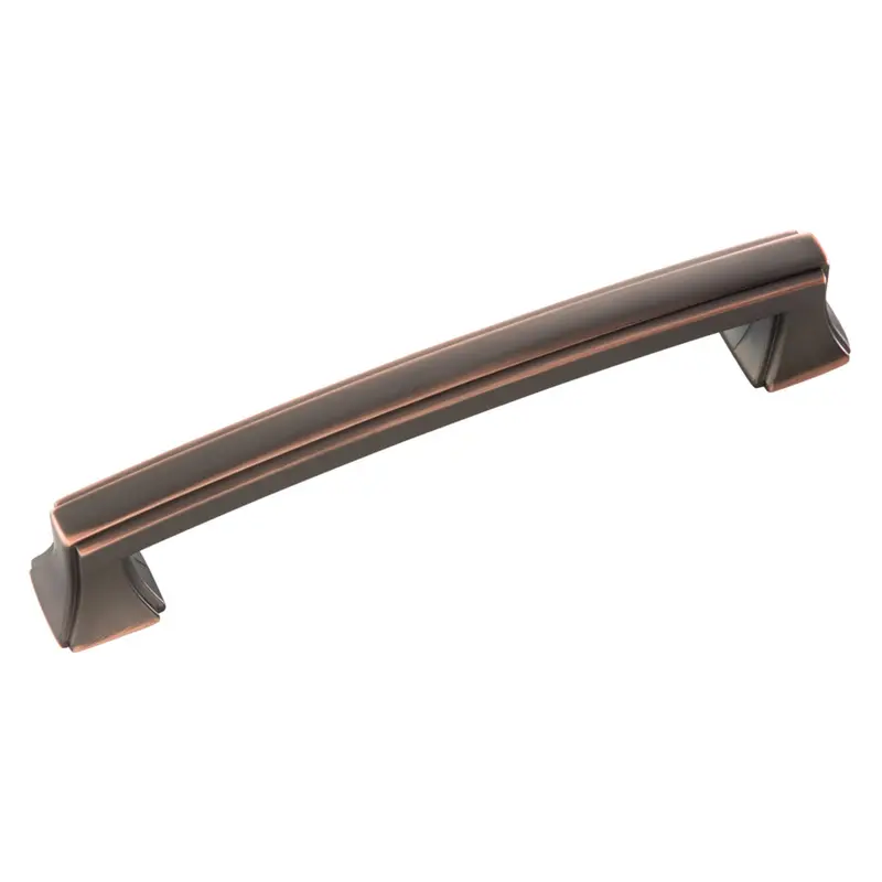 5-1/16-Inch (128Mm) Bridges Cabinet Pull With Oil-Rubbed Bronze Accents 1
