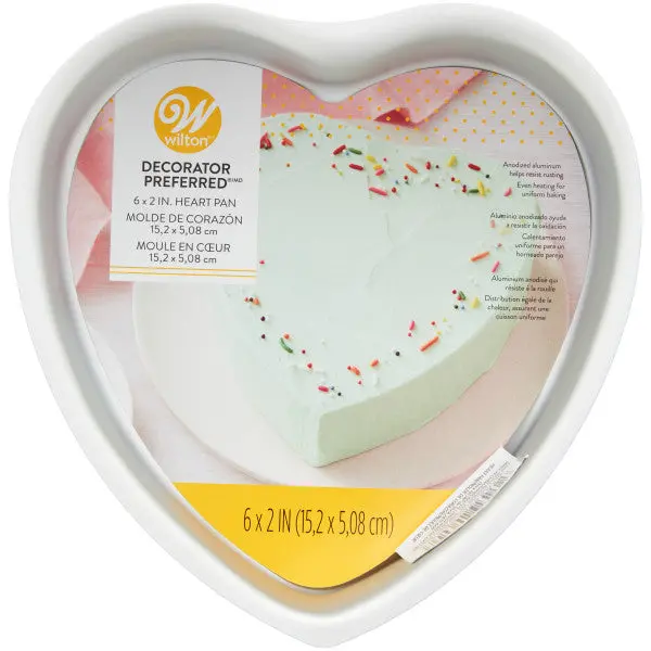 6 X 2-Inch Mini Heart Cake Pan – Wilton Decorator Preferred For Holidays 1