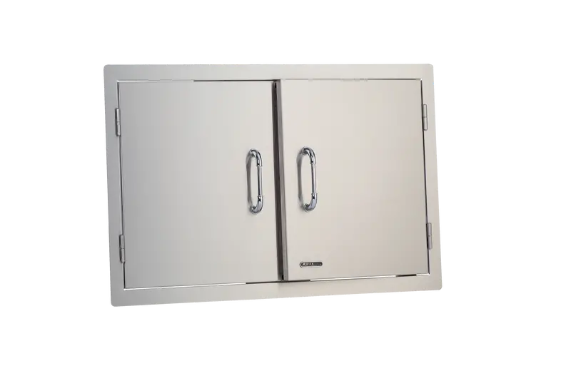 76Cm Double-Door Cabinet With Integrated Towel Rack 1
