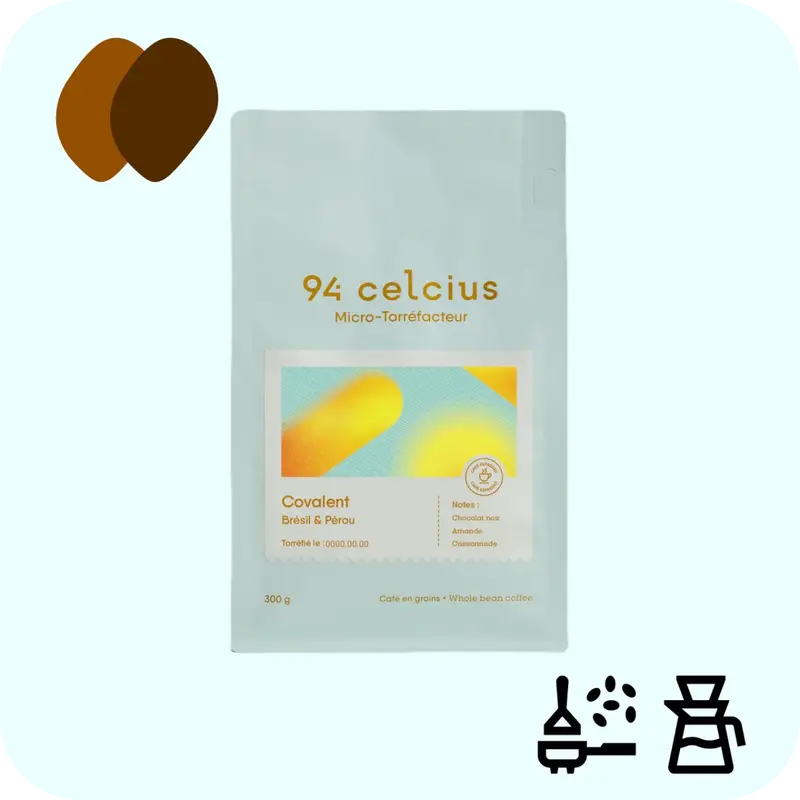 94°C Covalent Whole Bean Coffee – Artisanal Medium-Dark Roast 1
