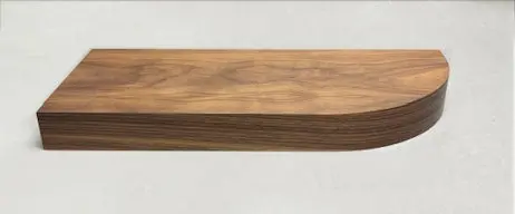 Alder Curved Floating Shelf 1