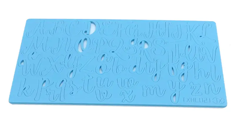 Alice Calligraphy Stamp Set With Brush – Uppercase & Lowercase Letters 1