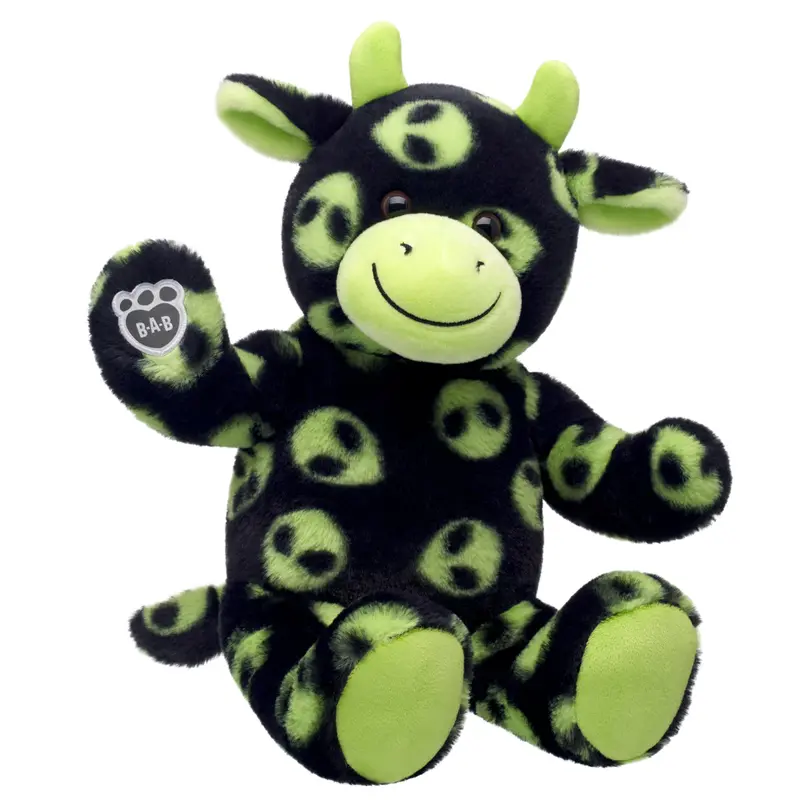 Alien Abduction Cow Cuddly Stuffed Animal Plush 1