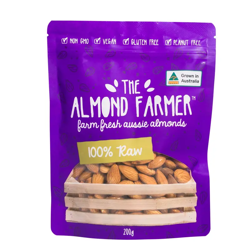 Almond Farmer Raw Almonds – 200G Natural & Unsweetened 1