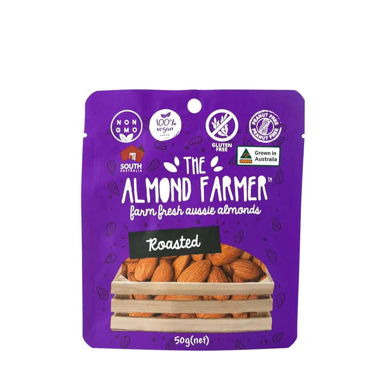 Almond Farmer Roasted Almonds – 50G Portable Snack Pack 1