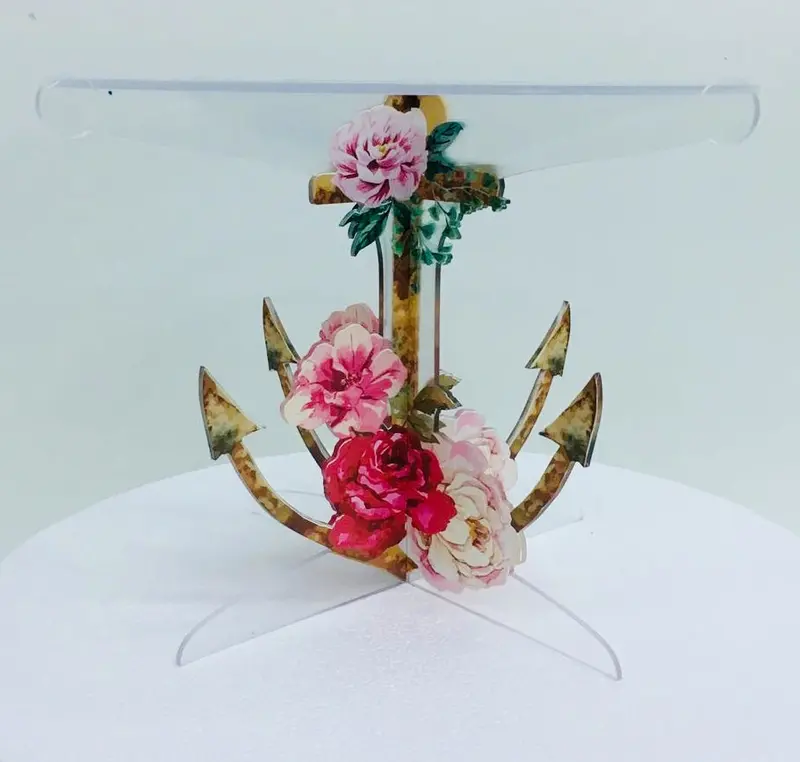Anchor Design Acrylic Cake Presentation Stand 1