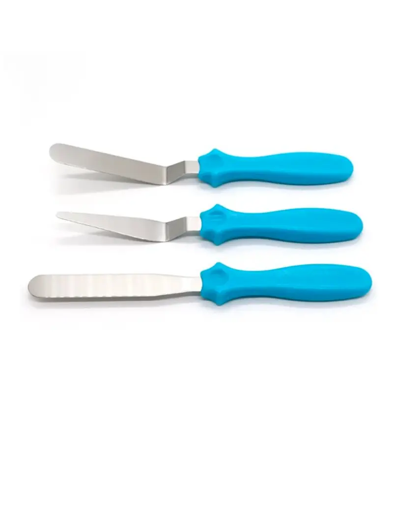 Angled & Straight Offset Spatula Set For Smooth Cake Frosting 1