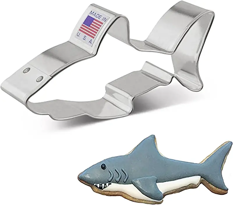 Ann Clark Great White Shark Cookie Cutter – 4-Inch Size 1