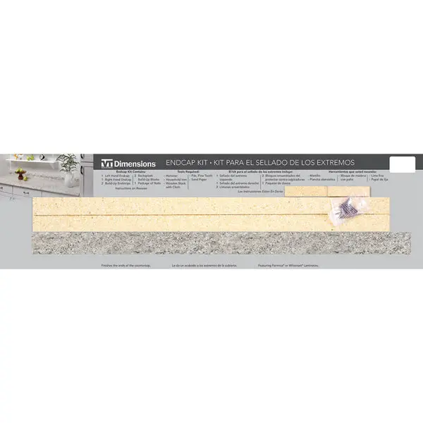 Argento Romano Countertop End Cap Kit 1