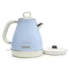 Ariete 2869 Vintage-Style Electric Kettle – 1.7L Stainless Steel, Auto Shut-Off, 2000W, Teal Accent 1