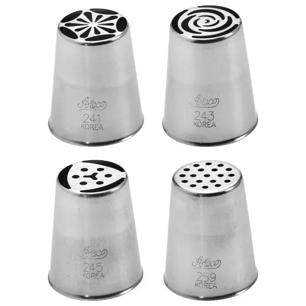 Ateco Russian Piping Tip Set (Sizes 70, 73, 76, 90) 1