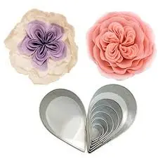 Austin Rose Flower Cookie Cutter Set (7-Piece) 1