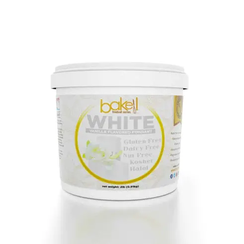 Bakell White Vanilla Fondant – 2 Lb Tub 1
