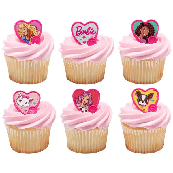 Barbie 'Be The Future' Cupcake Decorating Rings – 144-Piece Dream Career Theme 1