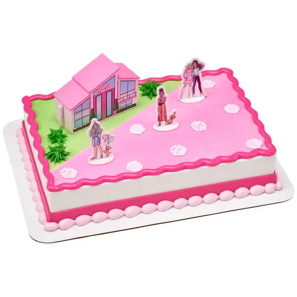 Barbie Dreamhouse Adventures Cake Kit – Playful Pink & Home-Inspired Decor Set 1