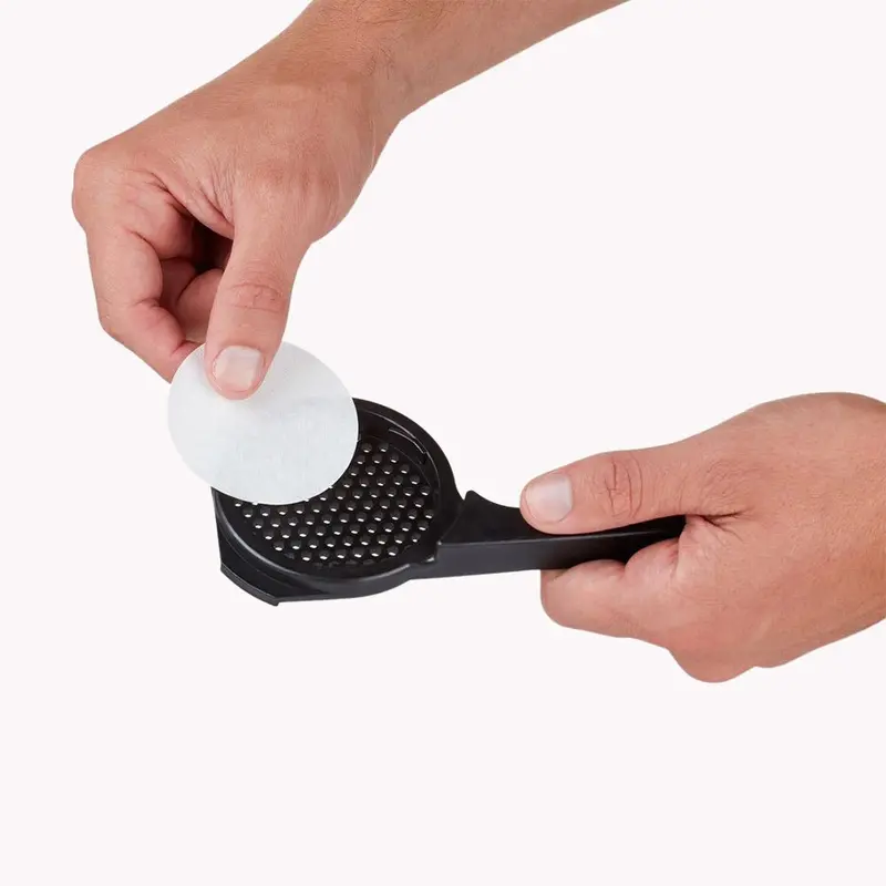 Barista & Co. Twist Press Disc Paper Filters – 300-Pack Compostable Brew Filters 1