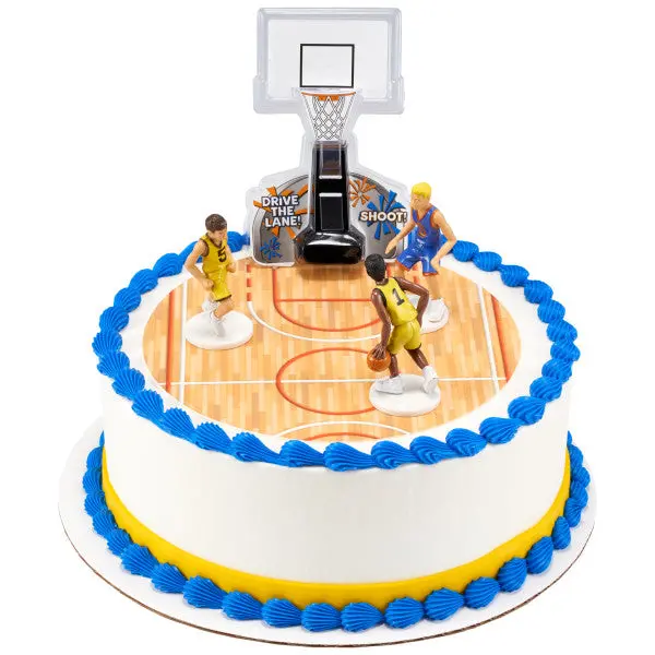 Basketball All-Nets Themed Cake Topper Set – Complete Decoration Kit 1